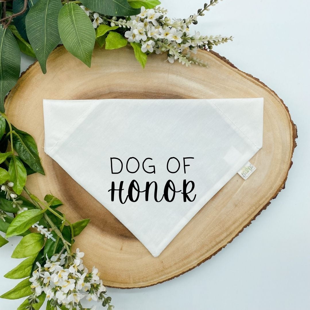 Dog of 2025 honor wedding bandana